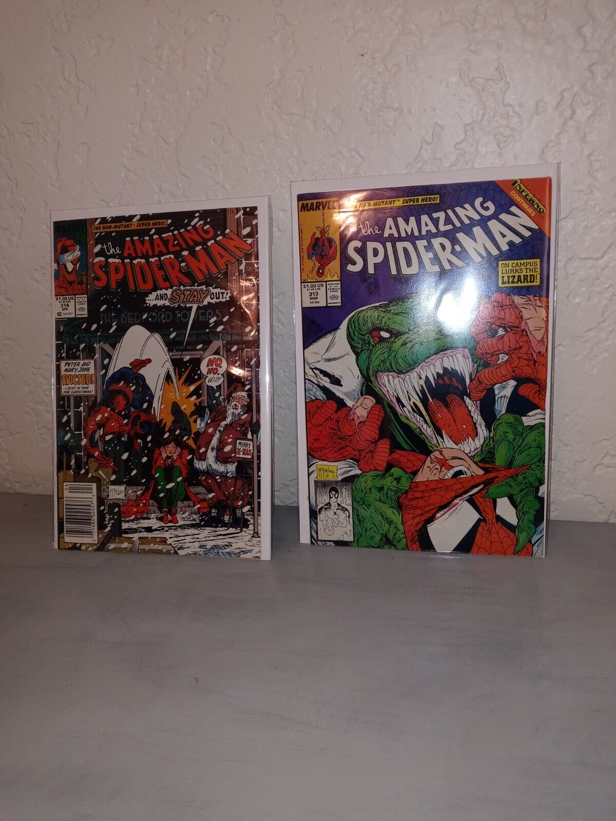Spiderman Marvel comics lot Todd McFarlane Artist Amazing Spiderman #313-#314