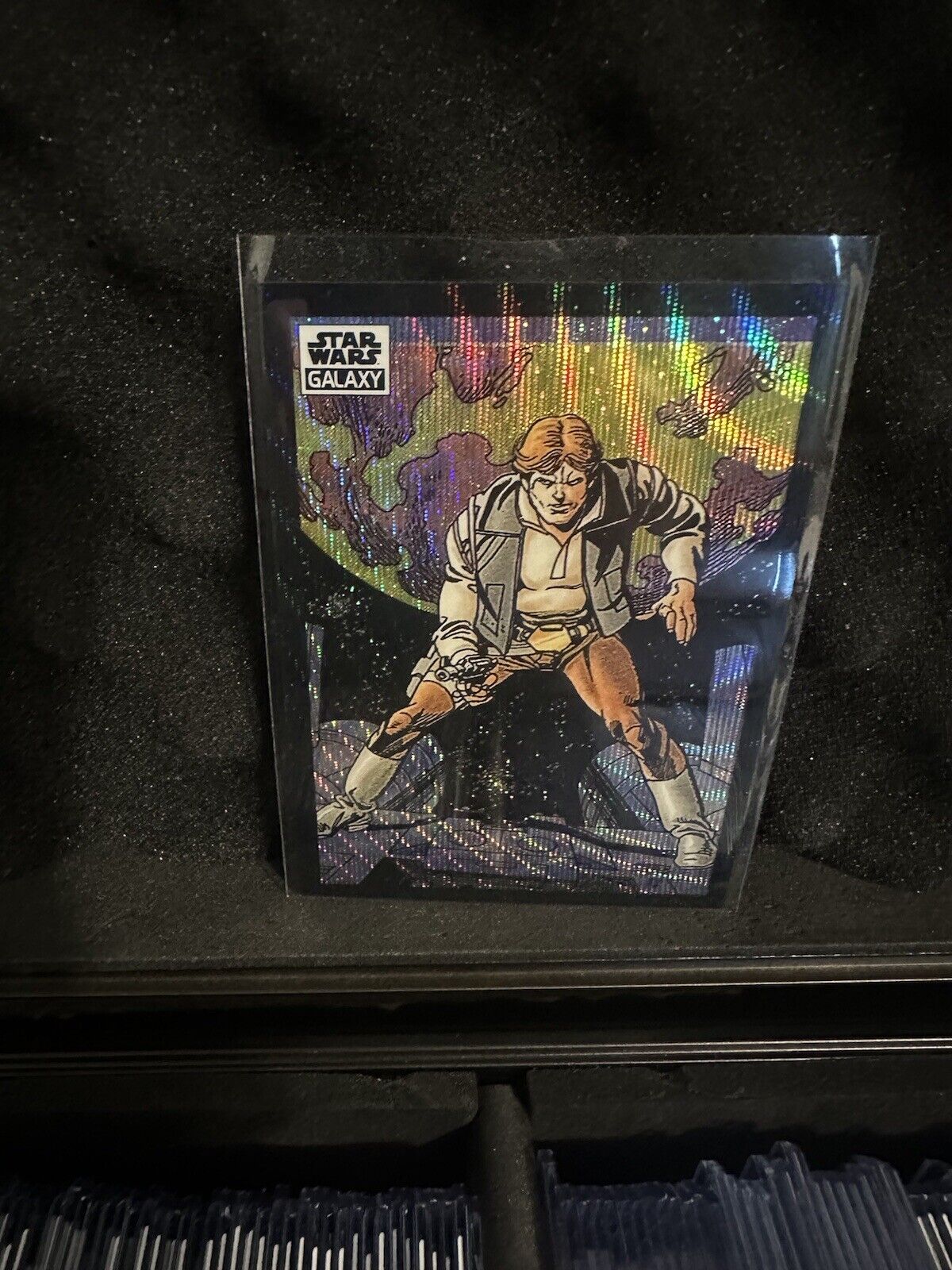 2022 Topps Chrome Star Wars Galaxy The Smuggler, Han Solo Prism Refractor 88/99