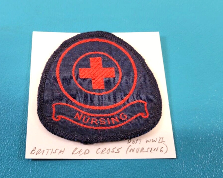 Post WWII British Red Cross Nursing Patch Insignia Nurse