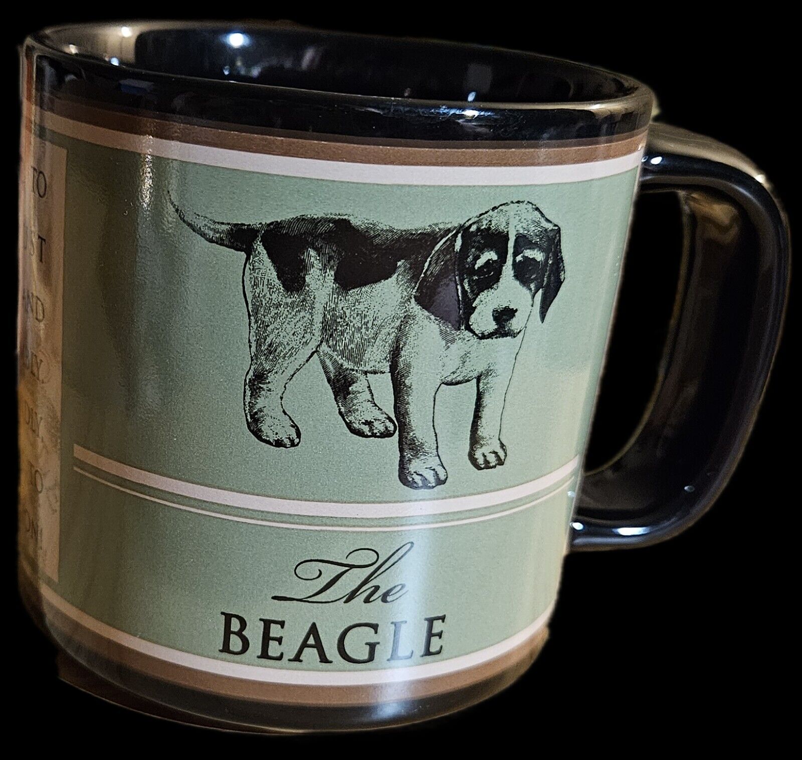 Russ Berrie Beagle Mug Coffee Cup.  THE BEAGLE.   1990\'s.  List...