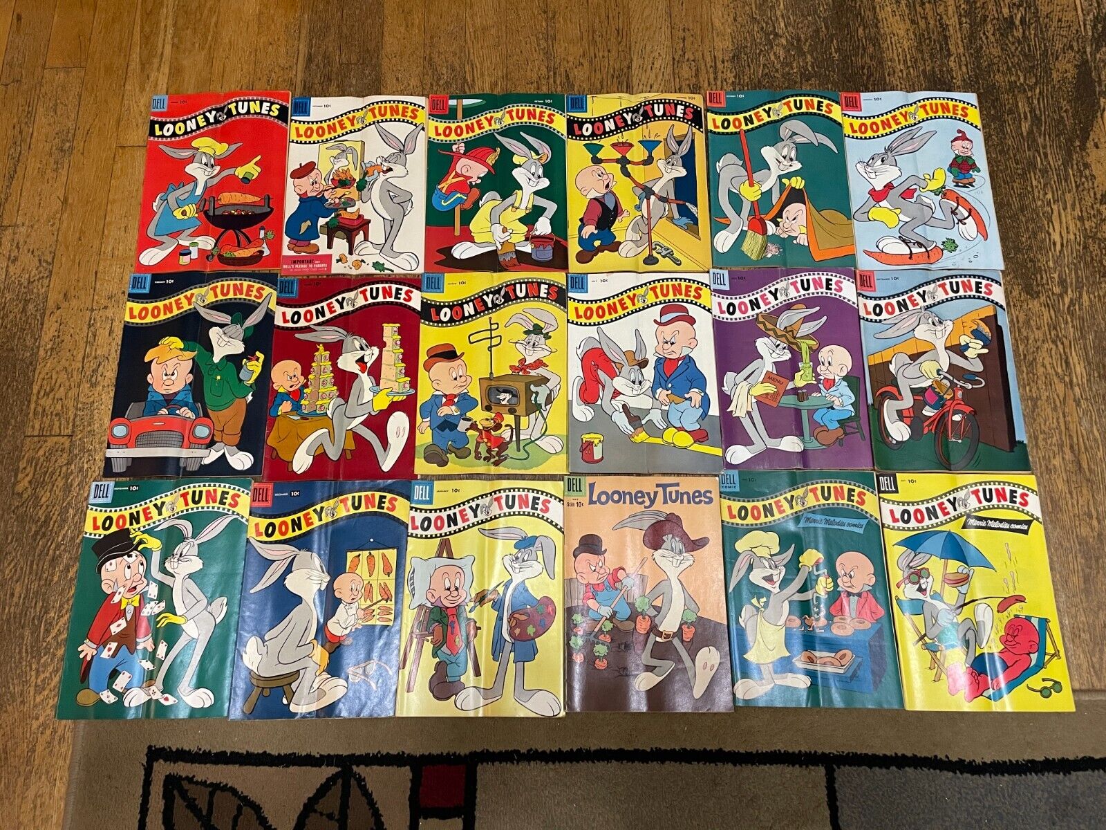 Looney Tunes Dell Comic Book Lot of 18 Golden Age 1950\'s Vintage