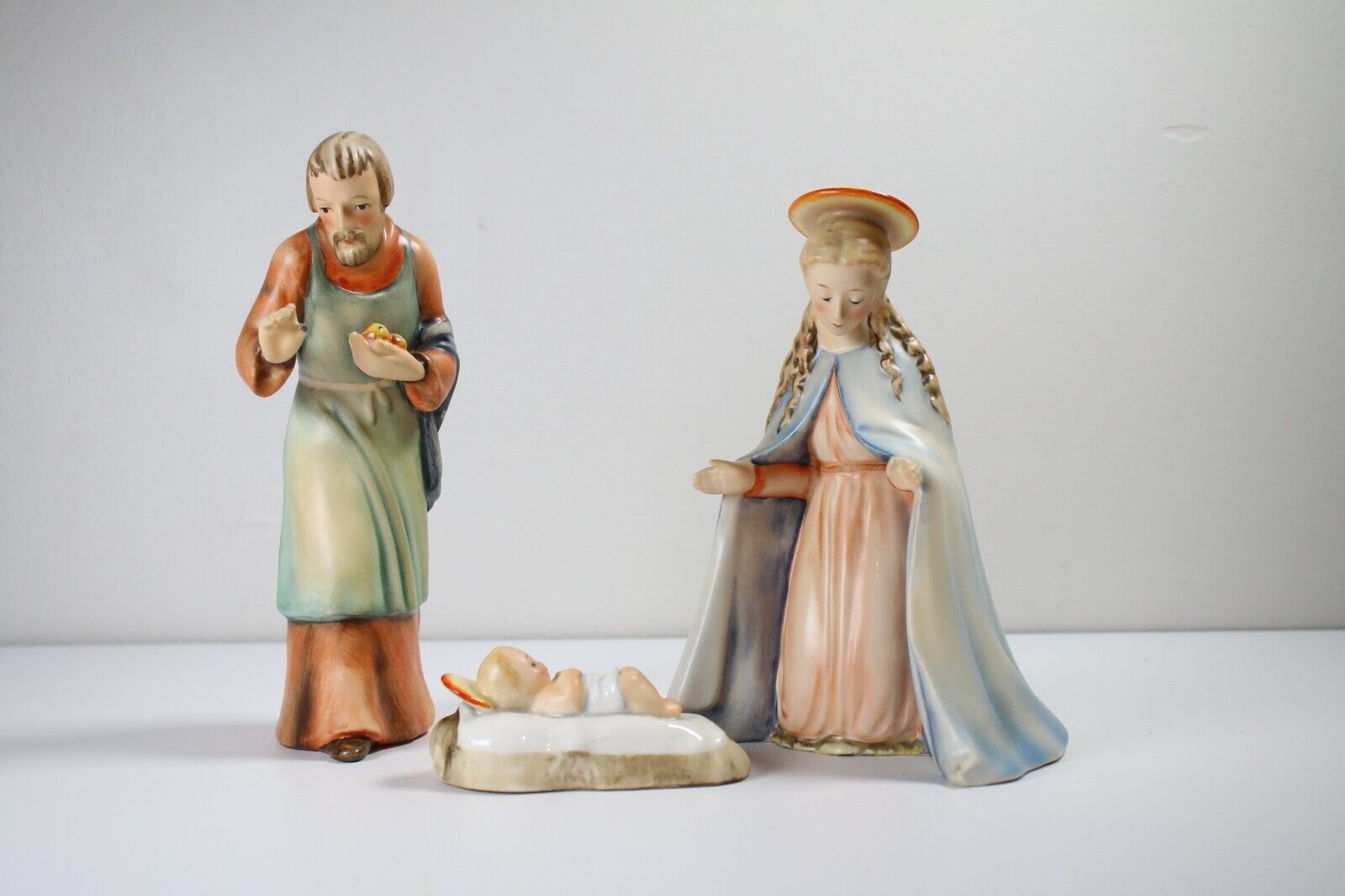 Goebel Hummel Jesus Mary Joseph nativity set figures vintage 1950s