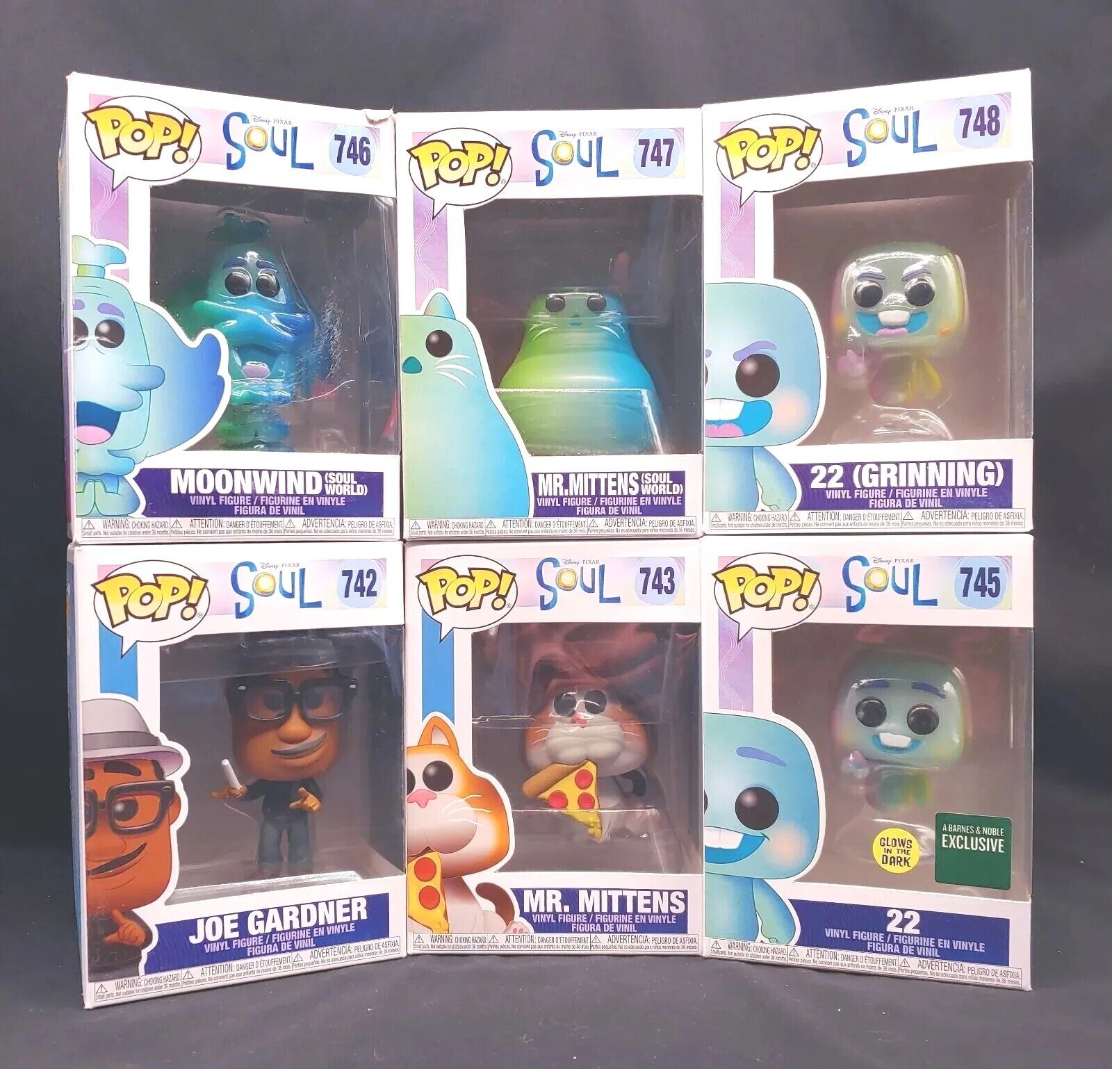 Funko Pop Disney Pixar Soul Lot Set Of 6 Vinyl Figures 