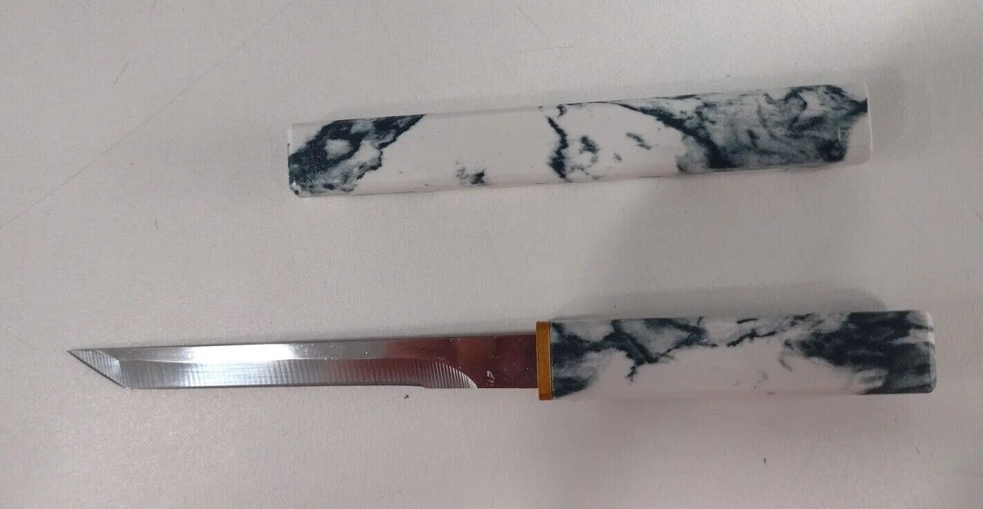 Japanese Tanto Ornate Shirasaya Shiro Saya Sword Knife 4.5\