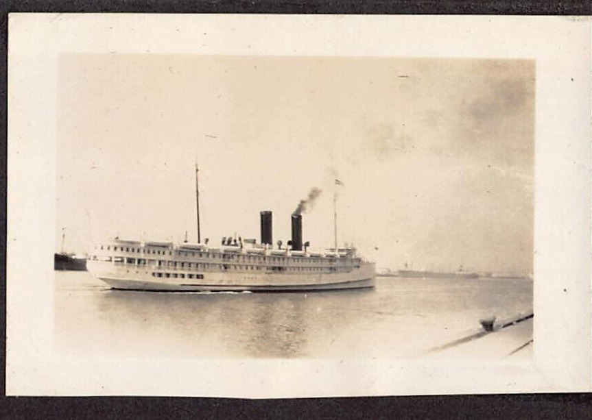 Antique SS 1931 Harvard Steamship 1930s Photo Los Angeles California
