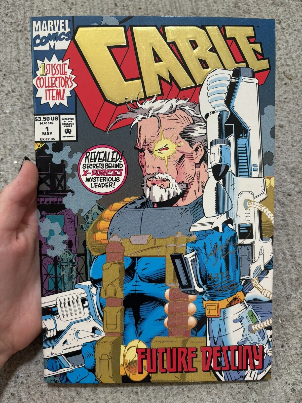 Cable Future Destiny 1st Issue May 1993 Marvel Comic Book Signed