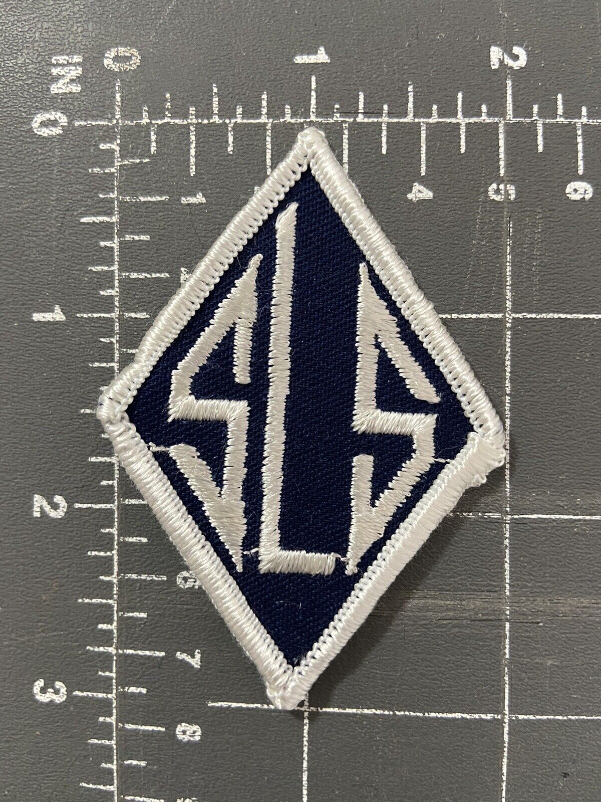 Vintage SLS Crest Patch Badge Saint Lukes Seton LaSalle Catholic School St. Blue