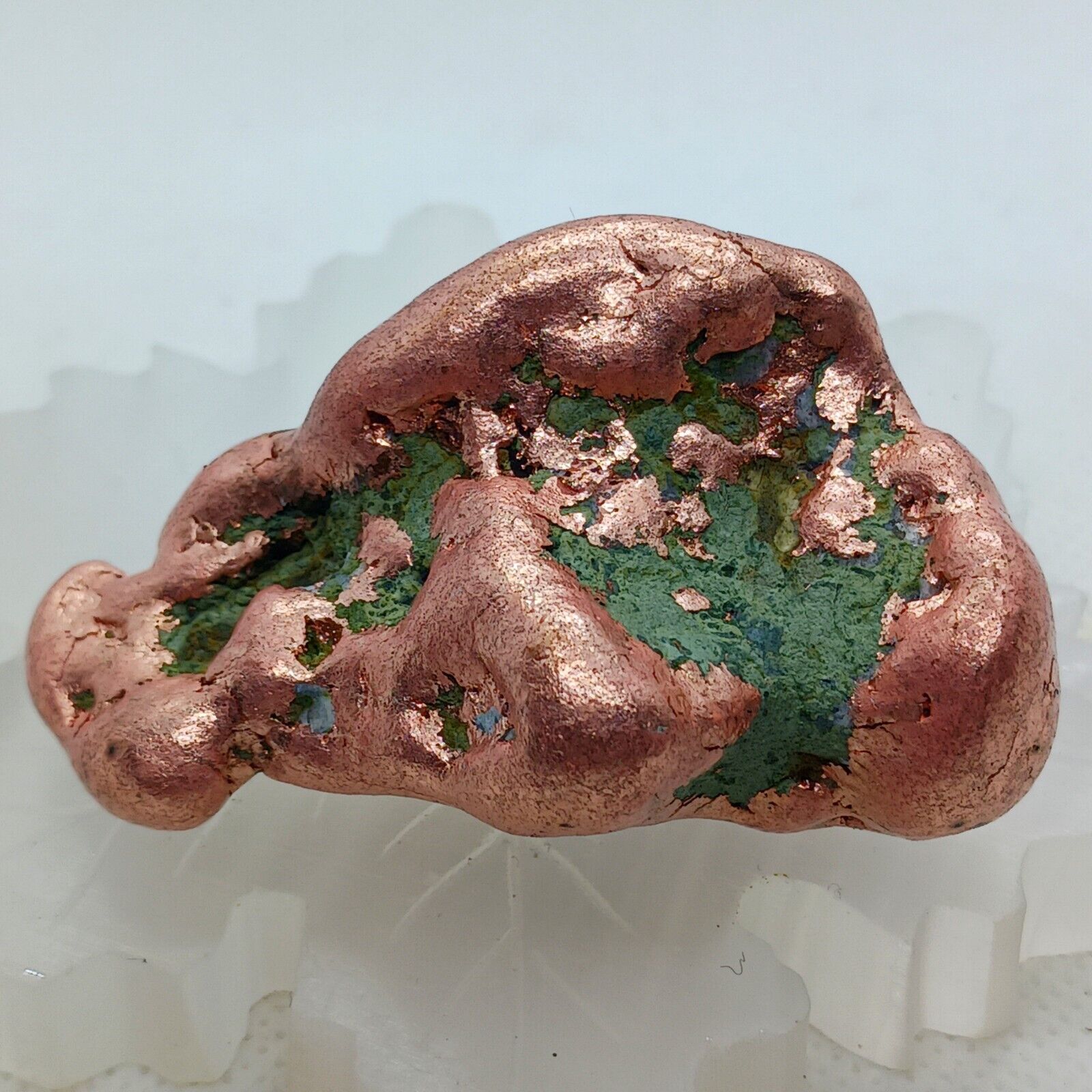 Raw Native Copper Specimen With Chrysocolla Large Natura Healing Copper Nugget 