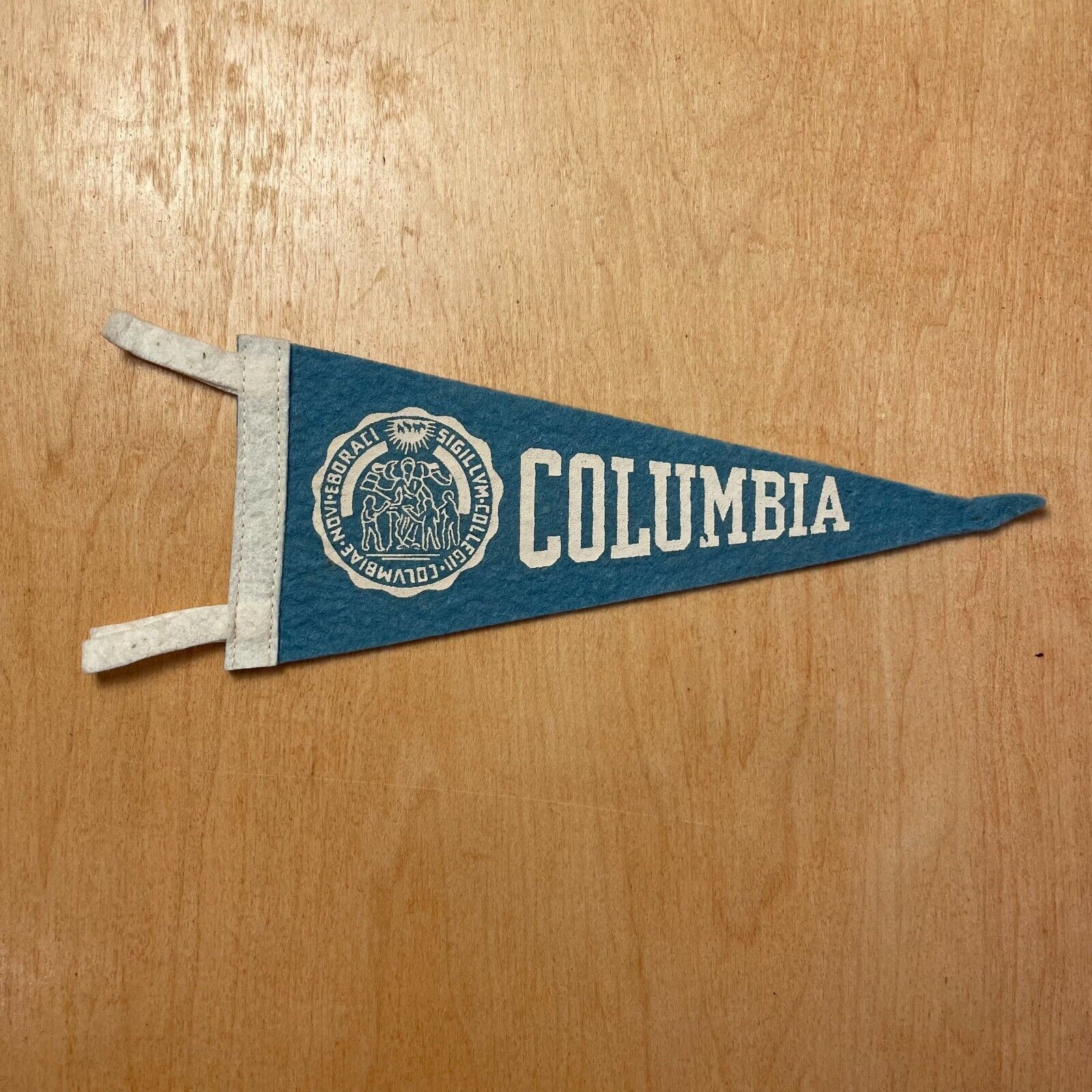 Vintage 1950s University of Columbia 5x9 Felt Pennant Flag