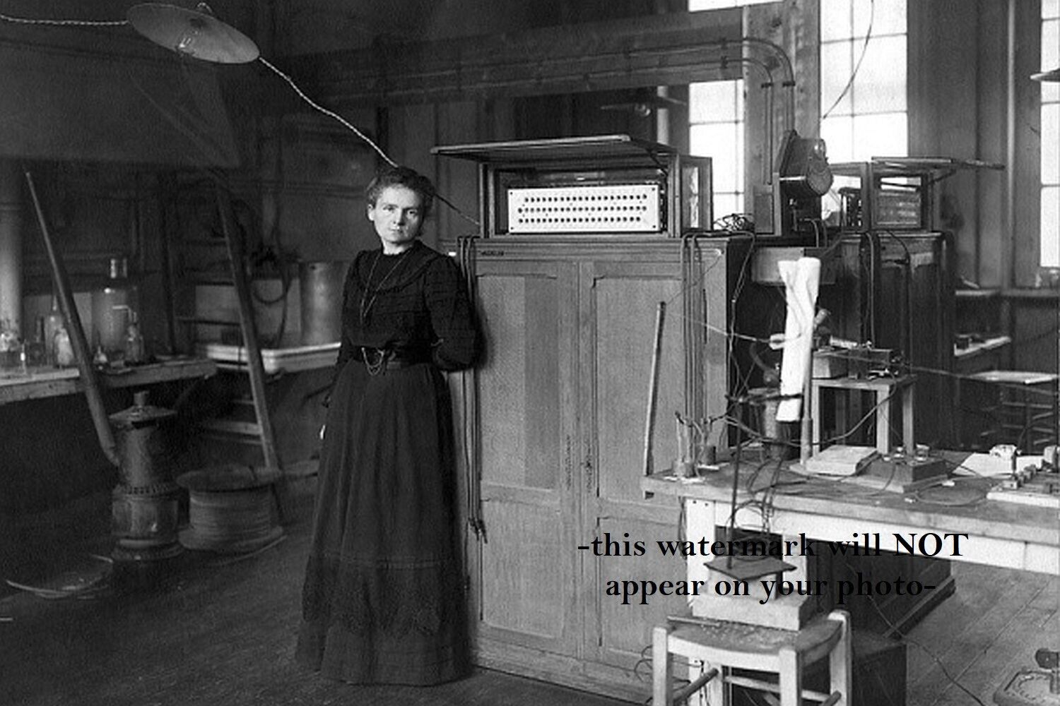Marie Curie PHOTO In Laboratory 1912, Physicist Scientist 1st Woman Nobel Prize