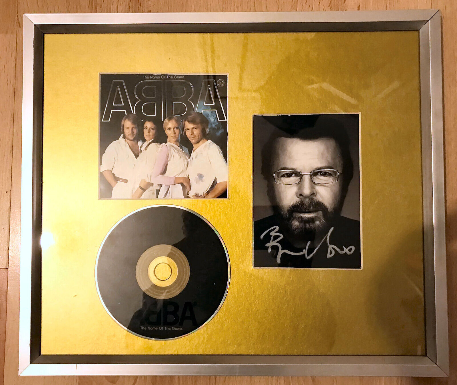 Björn Ulvaeus signed Abba display