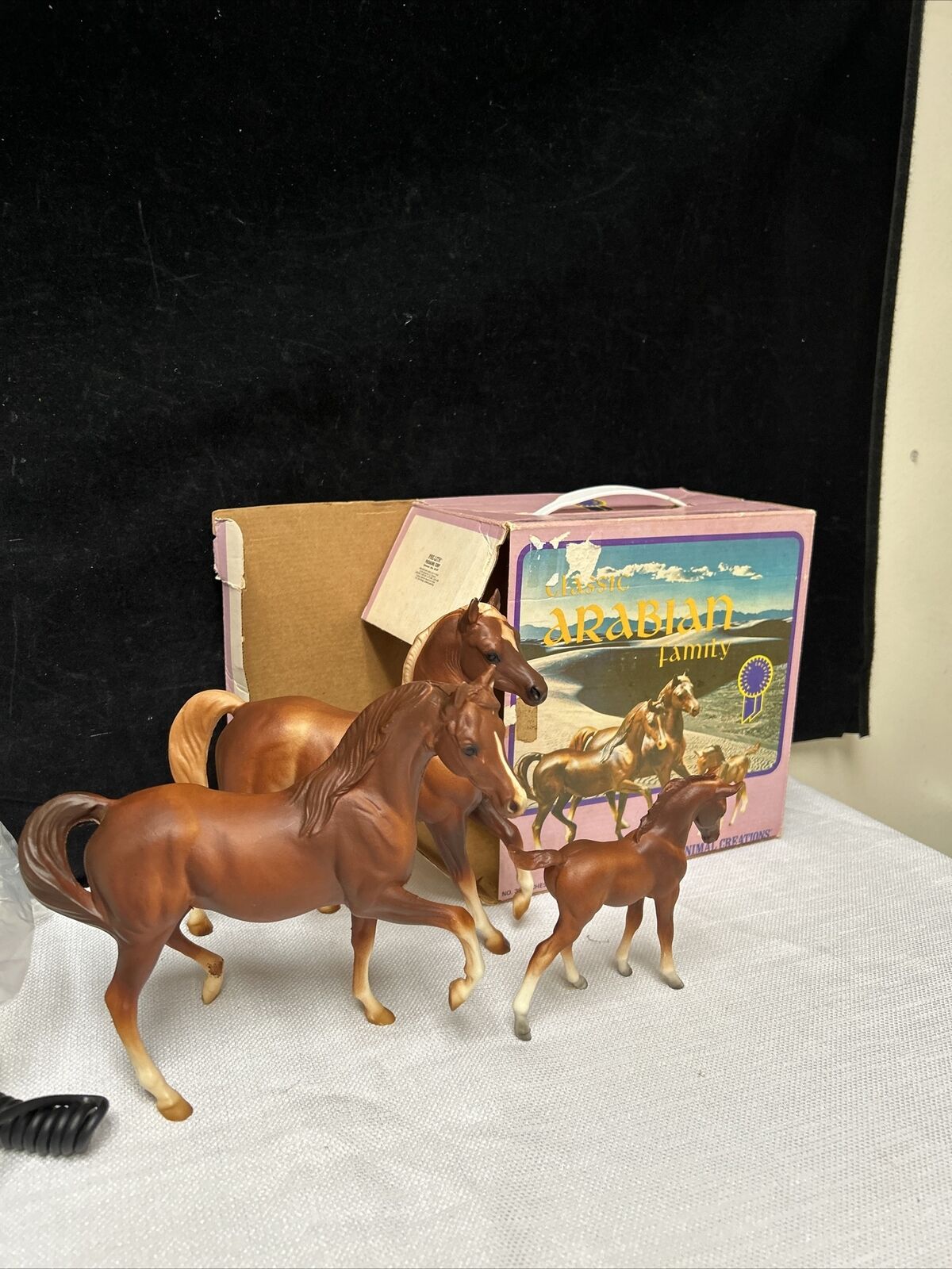 Breyer Classic Arabian Horse Family Chestnut 3055 Stallion Mare Foal
