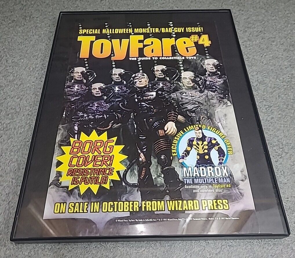 ToyFare #4 Borg Cover Toys Print Ad 1997 Framed 8.5x11 