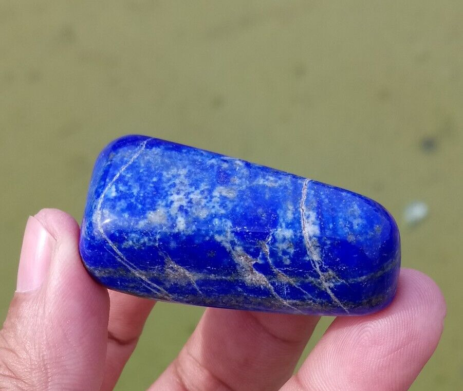 Natural Large Blue Lapis with Gold Specs Free Form Top Quality, 40gm, US Seller