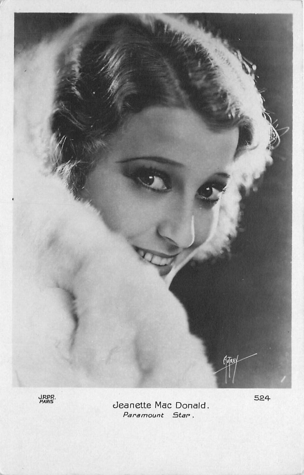 Postcard RPPC 1920s Movie Star Actress Jeanette MacDonald #524 23-13795