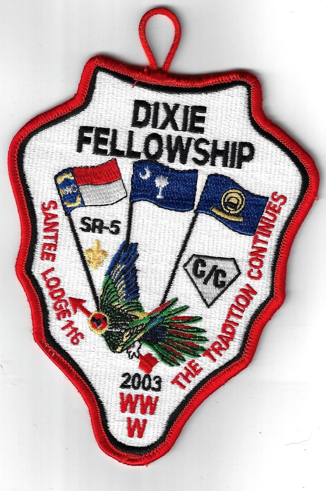 OA 2003 Dixie Fellowship Patch Santee 116 Host Camp Coker