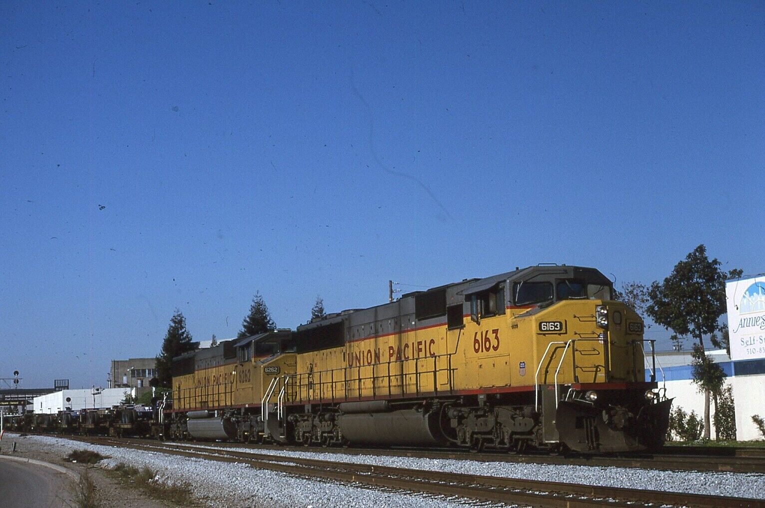 Original Train Slide  Union Pacific   #6163 12/1996 Oakland CA #33
