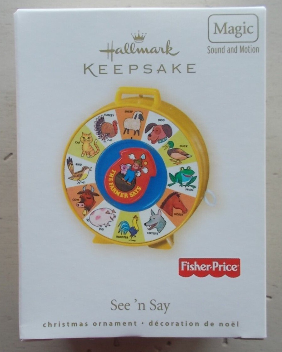 2007 Fisher-Price See 'n Say Hallmark Keepsake Ornament w Magic Sound & Motion