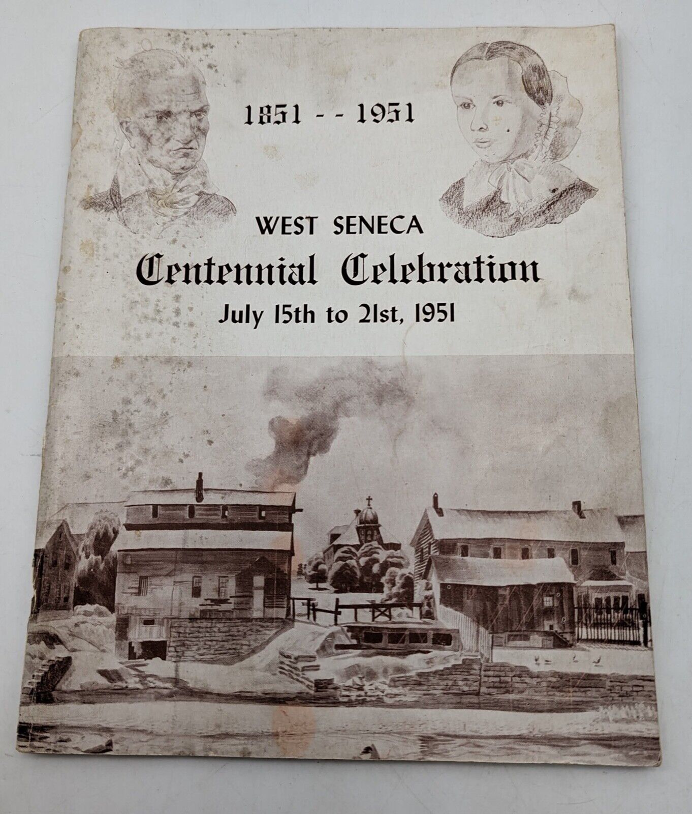 Vtg West Seneca Centennial Celebration History Book Ebenezer NY Local 1851-1951
