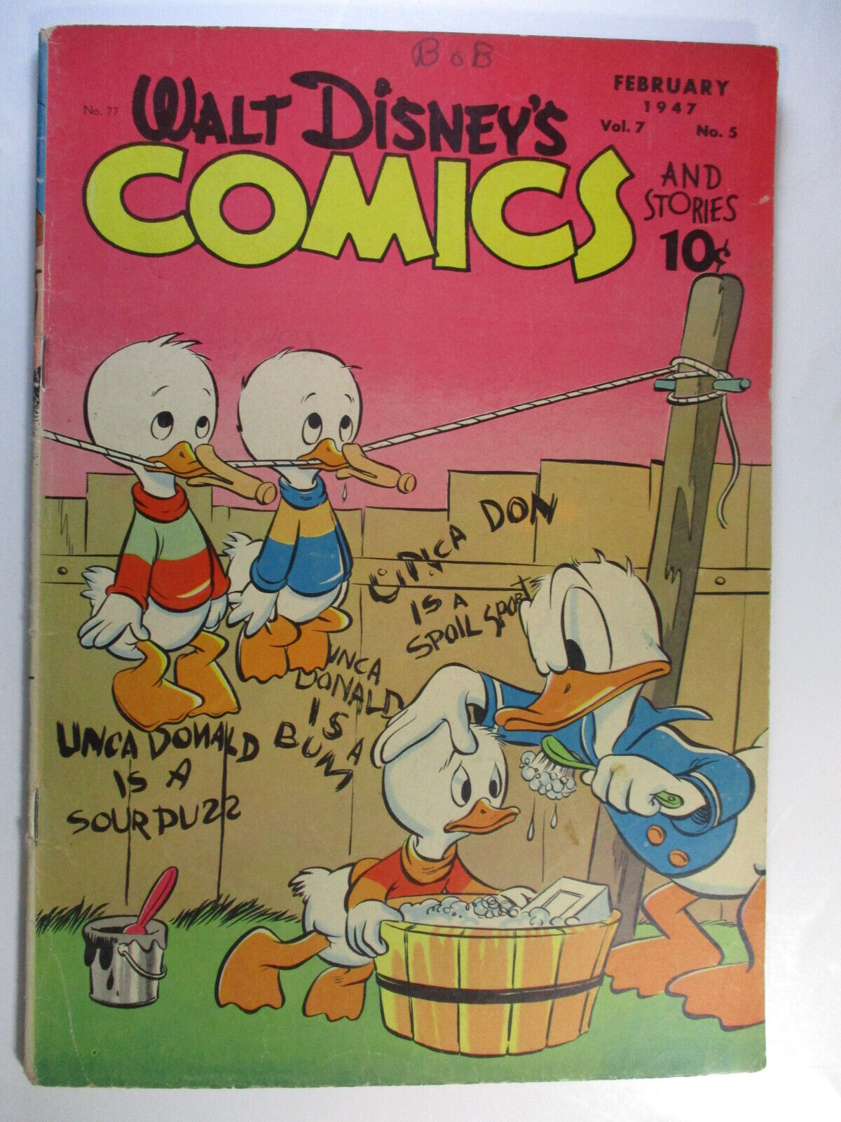 Walt Disney\'s Comics and Stories #77, Barks, Giant Bugs, VG+, 4.5, OWW Pages