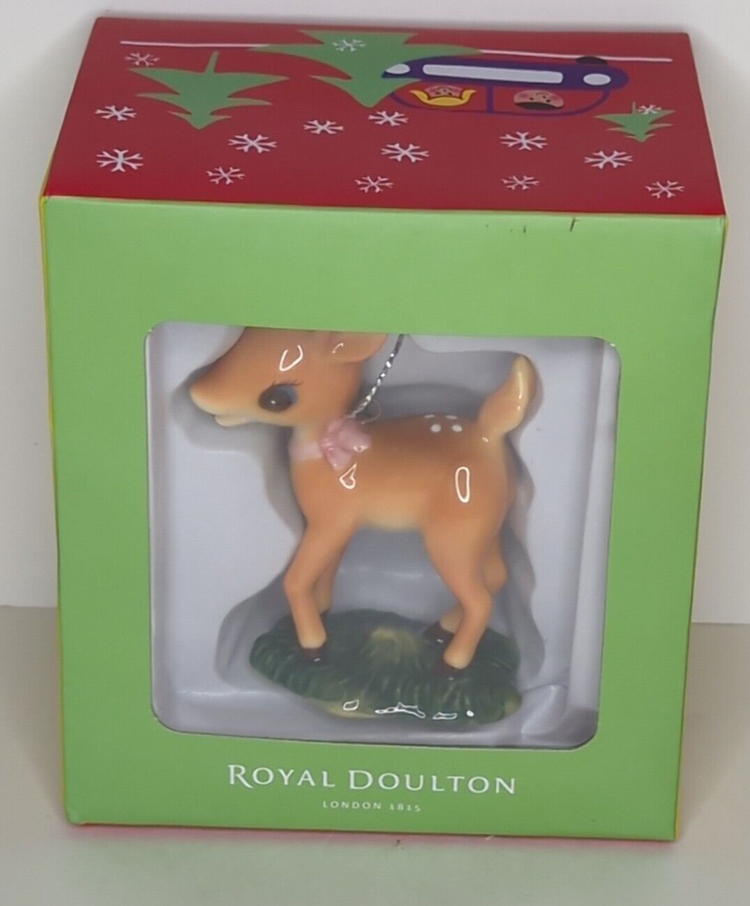 Rare Authentic Royal Doulton Nostalgic Reindeer Holiday Ornament