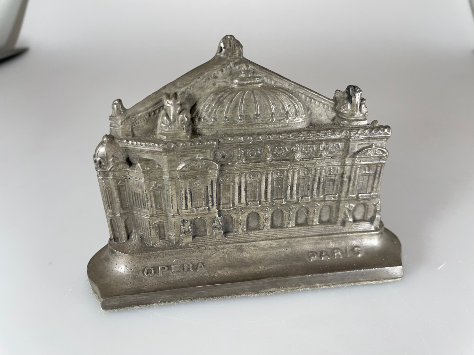 Very Rare Vintage Souvenir Building Metal Paris Opera House Model Replica