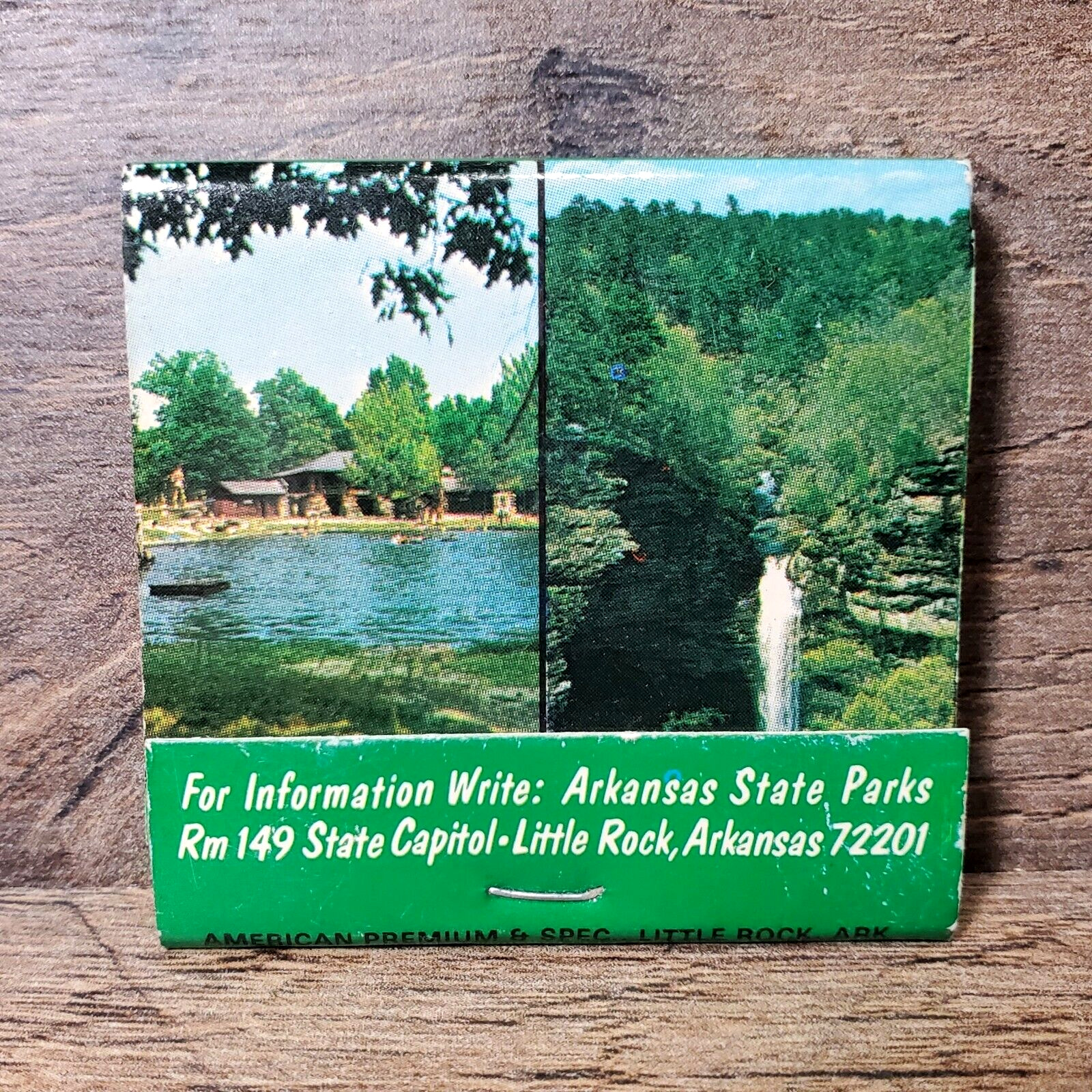 Arkansas State Parks Vintage Matchbook Compete Unused