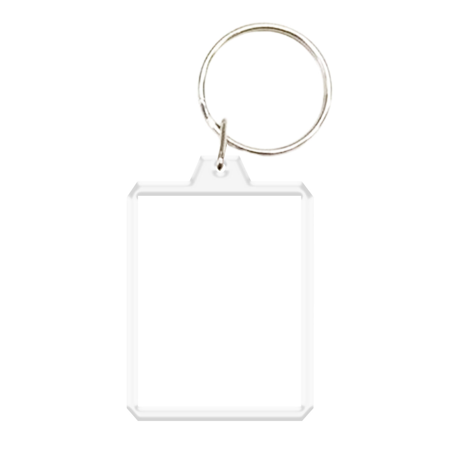 5 Pack Clear Acrylic Photo Picture Keychain Holder Rectangle Blank Photo Inser
