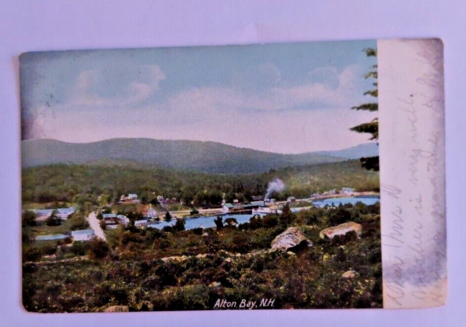 Vintage Postcard Alton Bay New Hampshire UDB PM 1905 Leighton