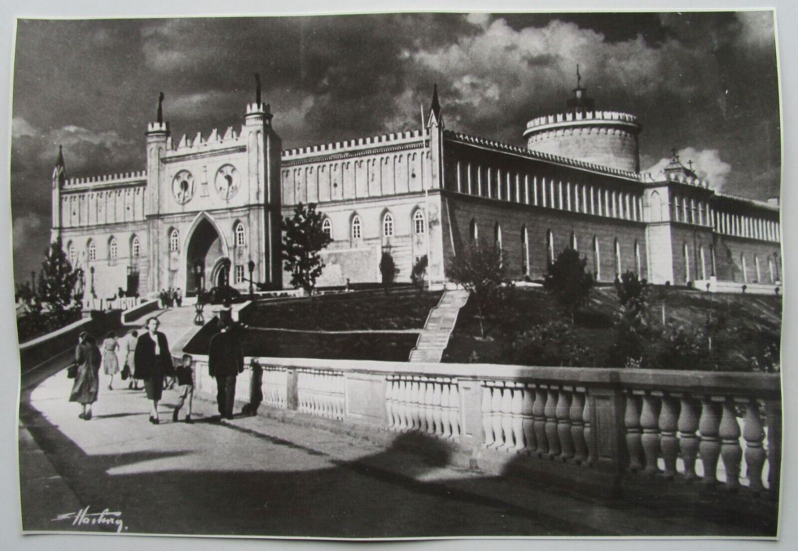Edward Hartwig  Castle in Lublin - original photograph from the 1960s