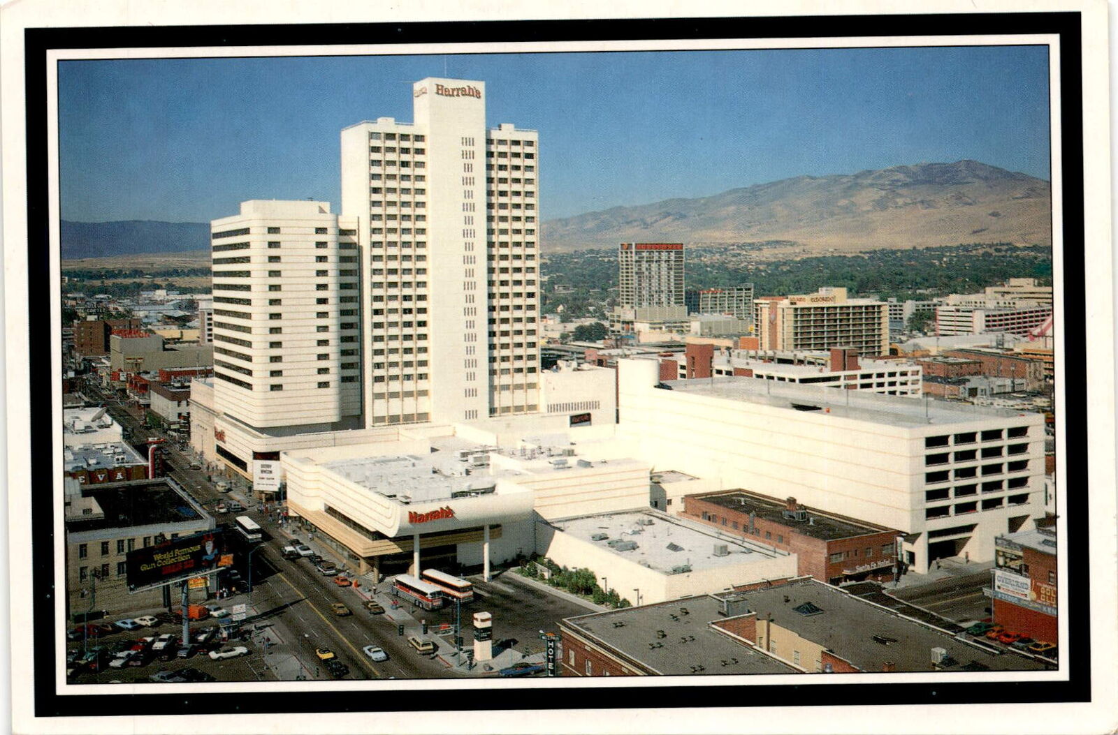 Harrah's Hotel and Casino, Reno, Nevada, Taiwan, 1986, gun collection Postcard
