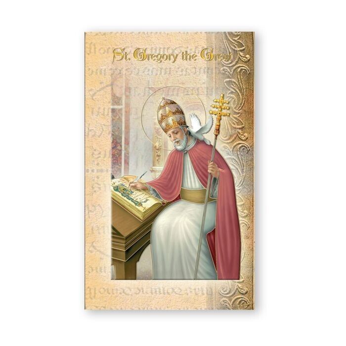 Saint St. Gregory the Great - Biography, prayer, Feast Day, etc... Folder Card