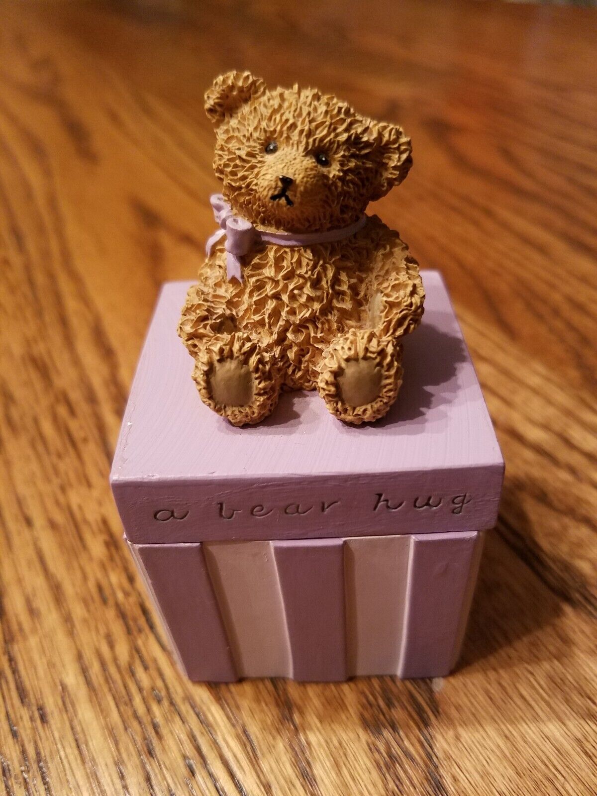 Vintage Teddy Bear Trinket Box Zondervan 2002 Inspirio A Bear Hug For My Friend
