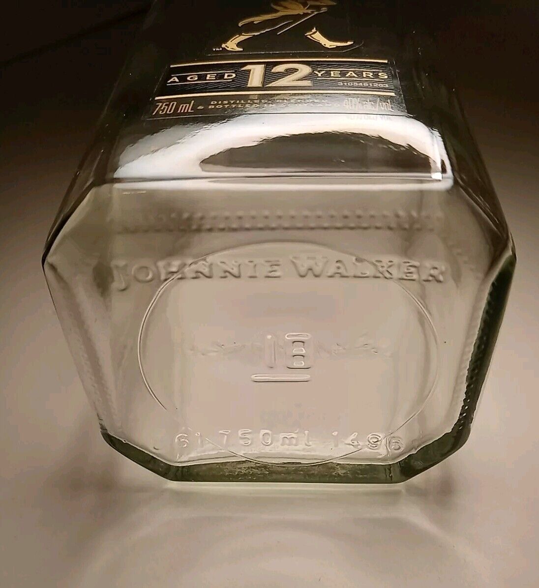 Johnnie Walker Black Label 12 Year Blended Scotch Whisky - *EMPTY* 750ML Bottle