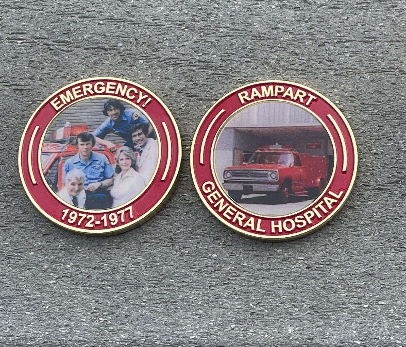 Tv EMERGENCY SQUAD 51 CHALLENGE COINS