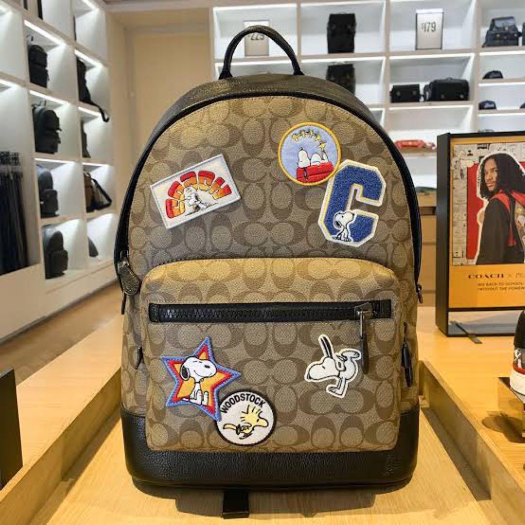 Snoopy m62 Coach Peanuts Signature Backpack  Collaboration