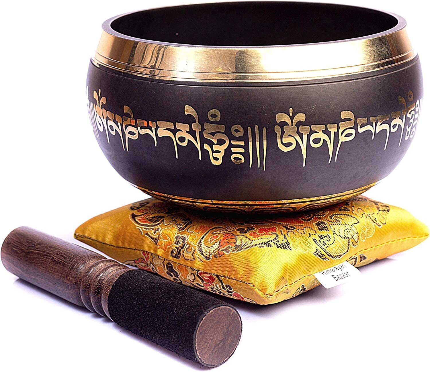 Tibetan Singing Bowl Set Bronze - Master Healing - Authentic Handmade By HIMA...