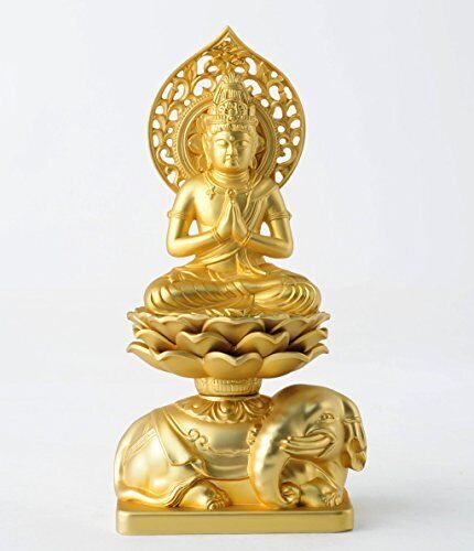 Buddha Statue Samantabhadra Gold Plated/24K Buddhist Sculptor #KU0828
