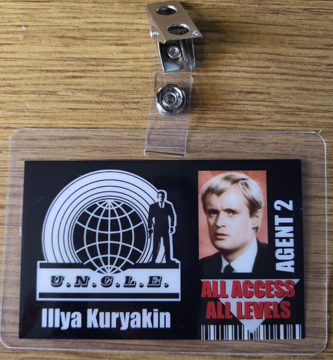Man From Uncle ID Badge -Agent 2 Illya Kuryakin All Access prop cosplay costume