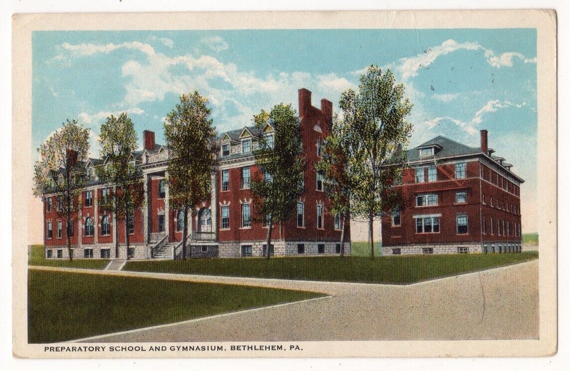 Bethlehem Pennsylvania c1920's Preparatory School and Gymnasium