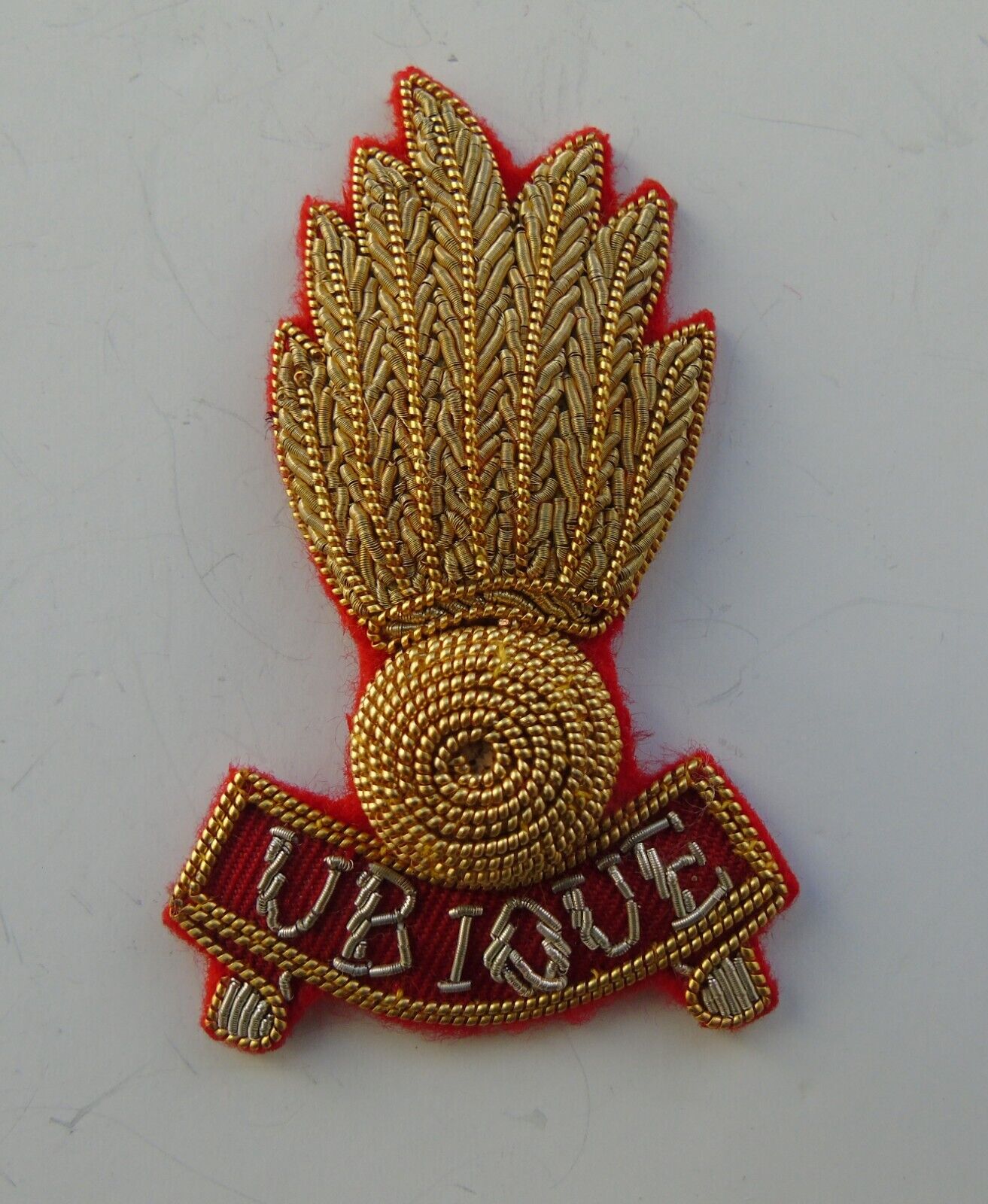 British Army Royal Artillery Officers Bullion Side Cap Badge