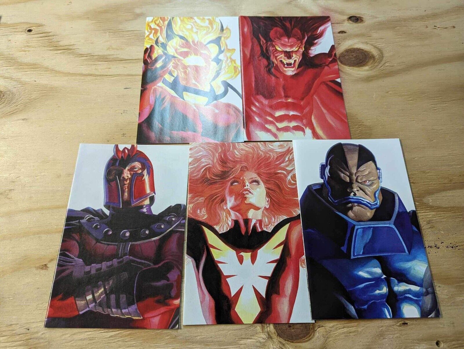 5 Alex Ross Timeless variants-Dormammu,Mephisto,Magneto,Dark Phoenix,Apocalypse.