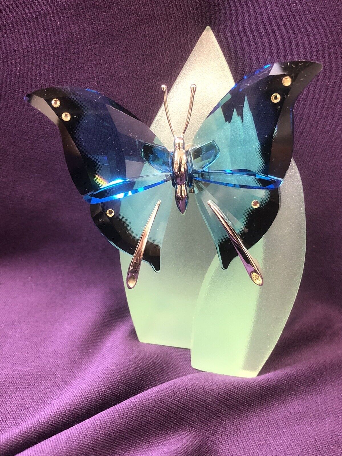 Swarovski Figurine Crystal Paradise Butterfly AMBUR TURQUOISE *read Details