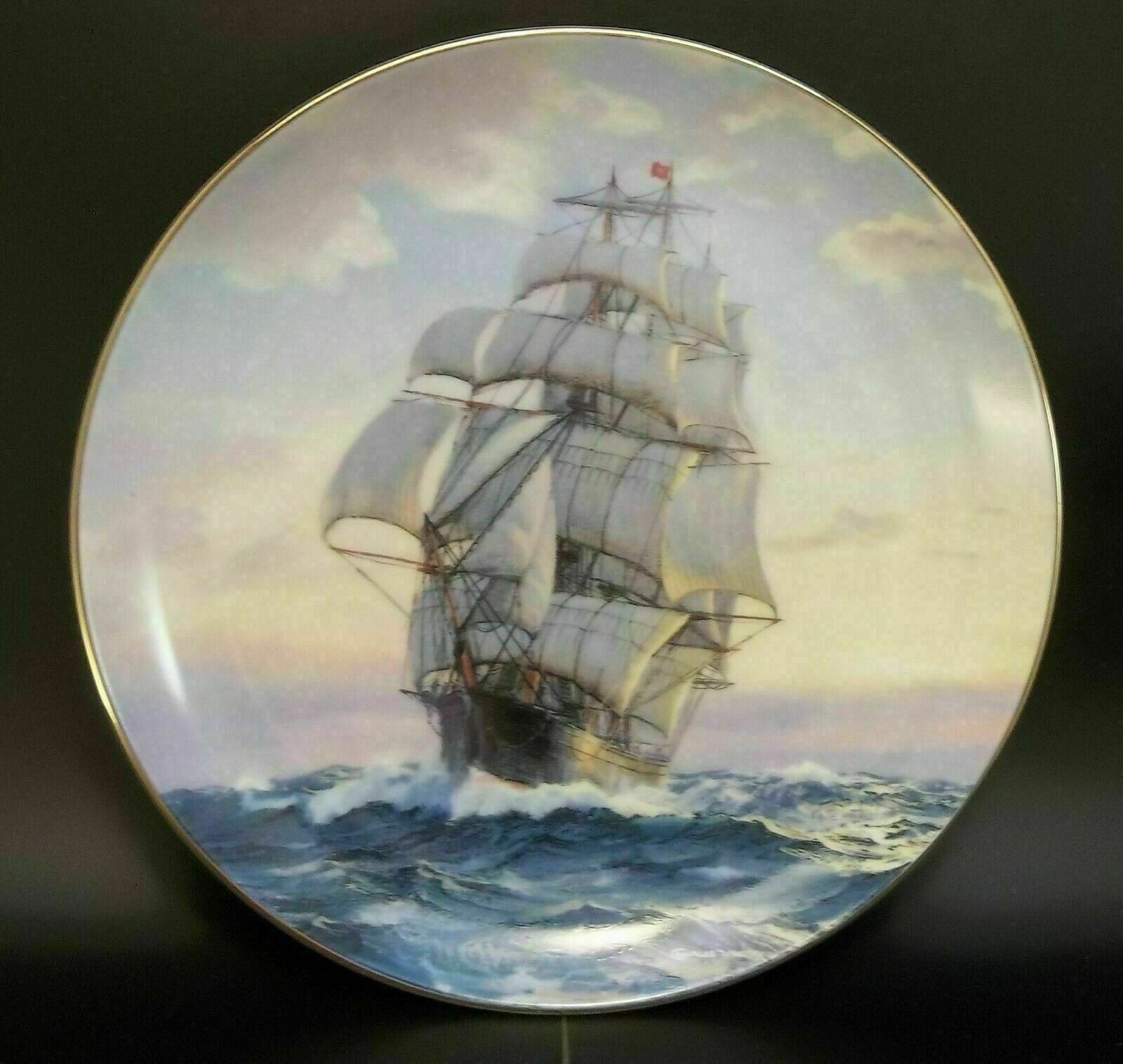 Golden Age Clipper Ships Porcelain Collector Plate Charles Vickery Young America