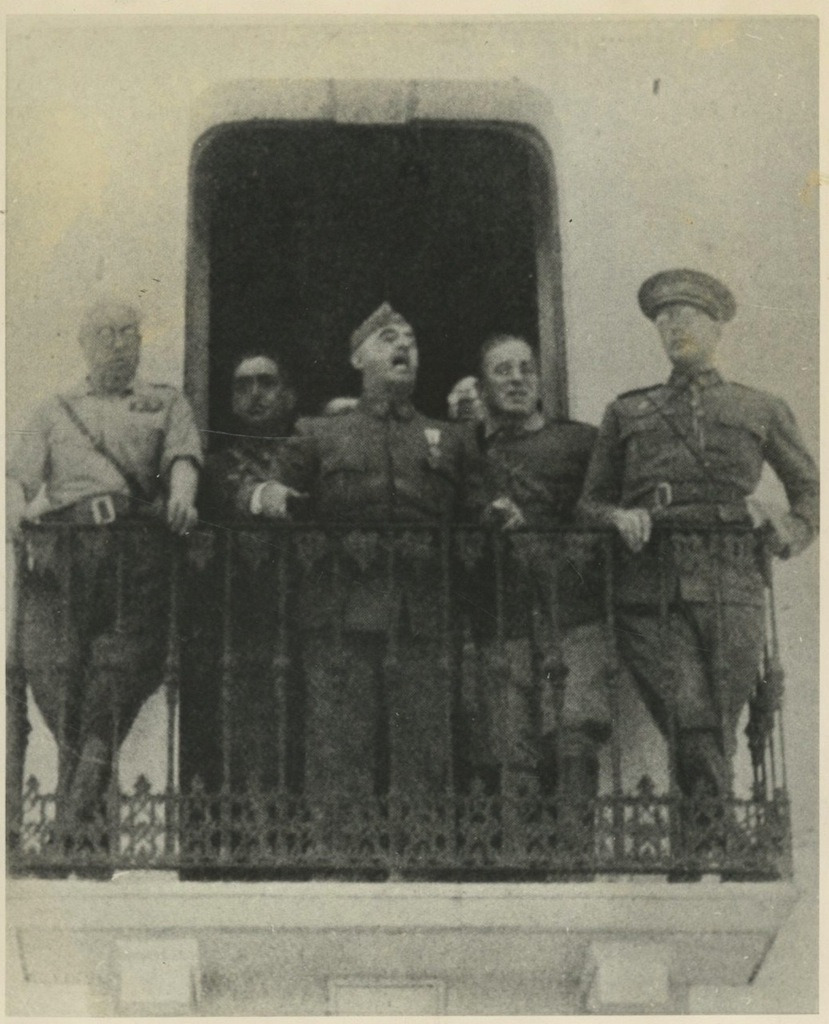Morocco, General Francisco Franco in Tetuan (تطاون) Vintage . 196 Back Print
