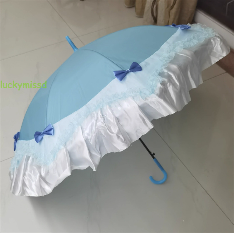 Violet Evergarden Blue Parasol Girls Cosplay Props Anime Umbrella Birthday Gift
