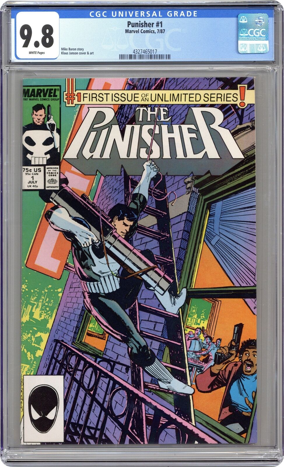 Punisher 1D CGC 9.8 1987 4327465017