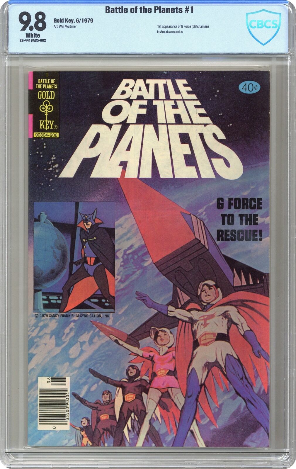 Battle of the Planets #1 CBCS 9.8 1979 Gold Key 22-4419AC5-002