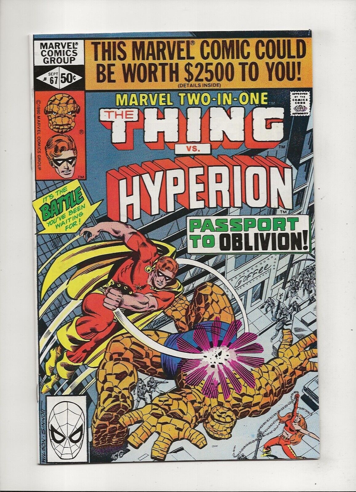 Marvel Two-In-One #67 (1980) The Thing High Grade NM- 9.2