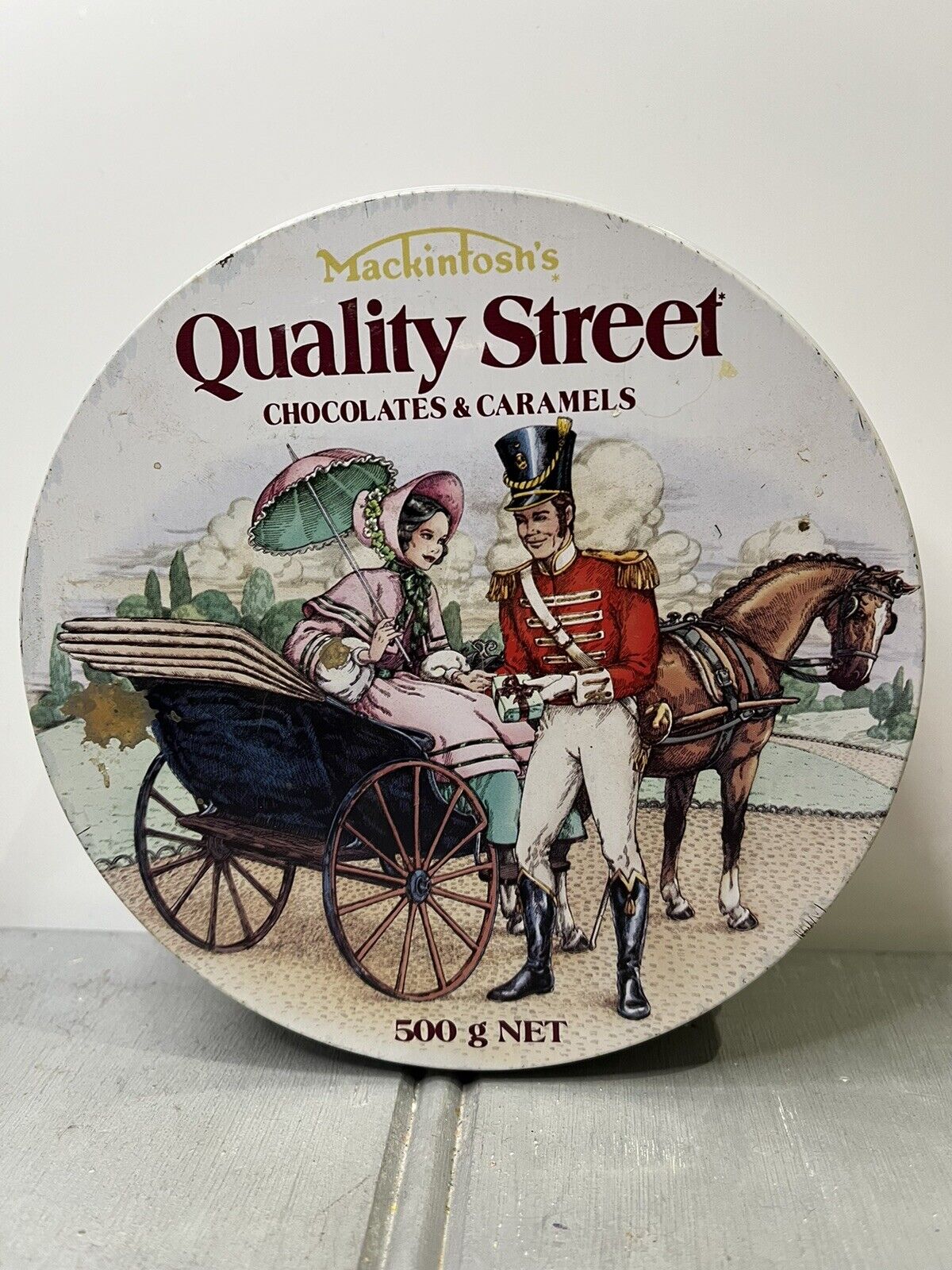 Mackintosh\'s Quality Street Chocolate Empty Tin Collectible Storage Container